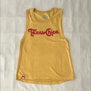 Yellow Texas Chica Tank Top